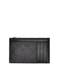 coach zip card holder