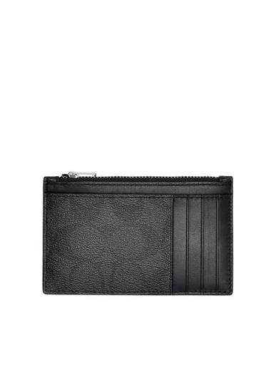 coach zip card holder